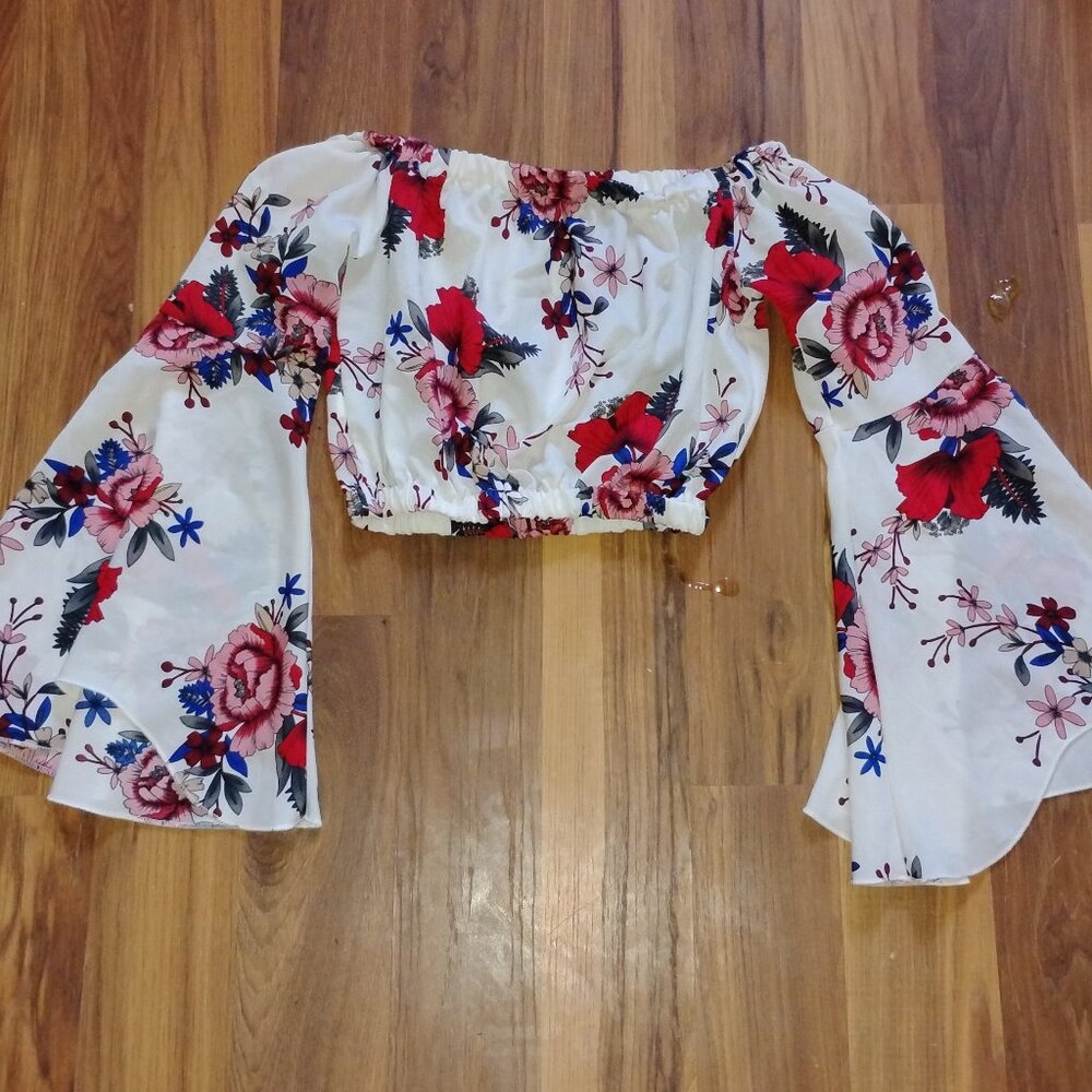 Summer crop top blouse